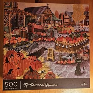 Galison Halloween Square 500 Piece Puzzle